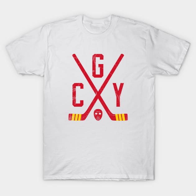 CGY Retro Sticks - White T-Shirt by KFig21